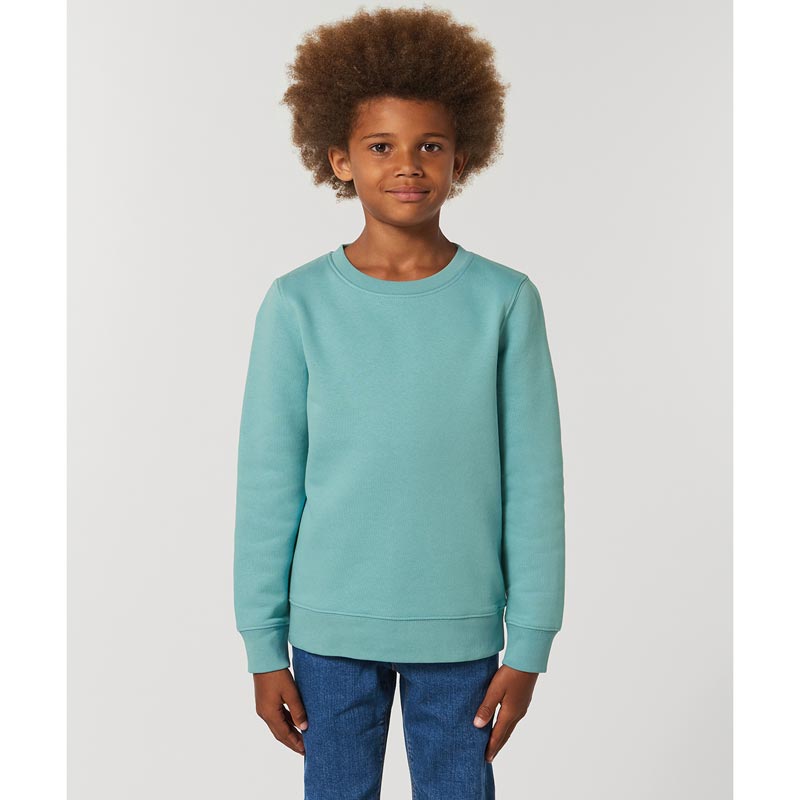 Kids mini Changer iconic crew neck sweatshirt (STSK913) - Heather Grey 3/4 Years